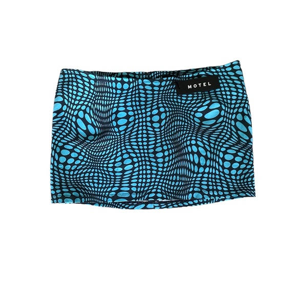 MOTEL | NWT’s Y2K optical illusion patterned mini skirt - Picture 3 of 7